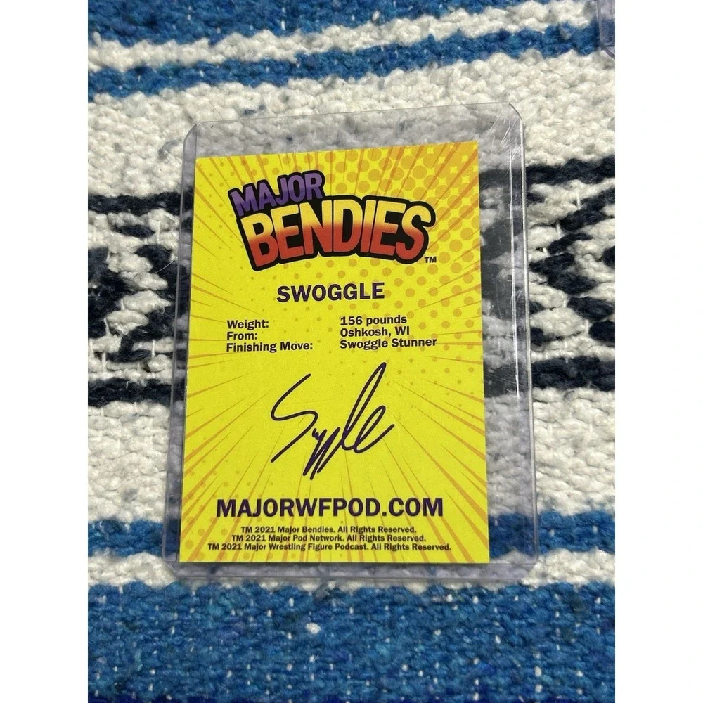 Lot of 3 Major Bendies Collectible Trading Cards Swoggle Brain Myers Smart Mark